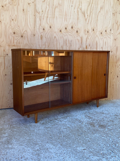 Wooden & Glass Door Cabinet