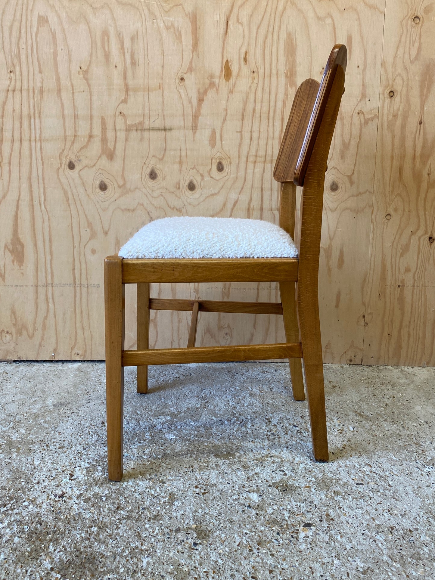 Four Bouclé Dining Chairs