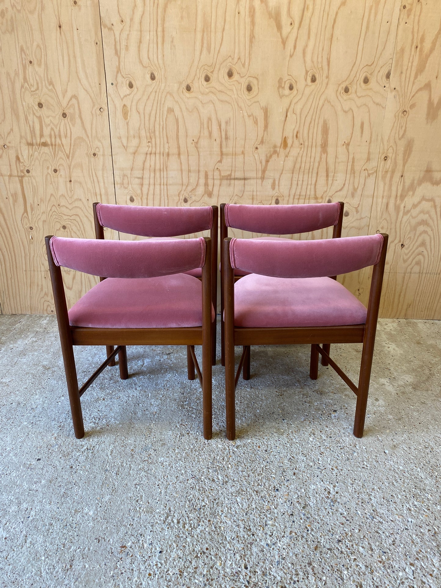 Vintage Set of 4 Dining Chairs by McIntosh