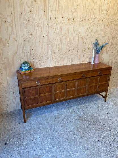 Vintage Mid Century Sideboard by British makers Nathan 'Squares' model