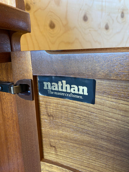 Retro Vintage Mid Century Corner Cabinet by Nathan Furniture