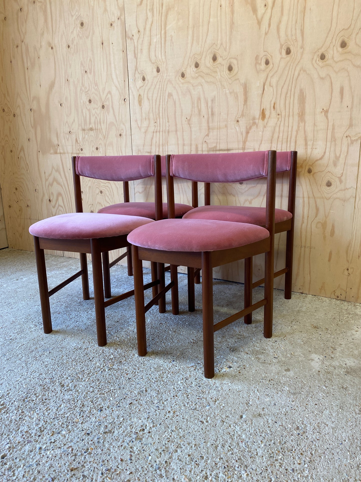 Vintage Set of 4 Dining Chairs by McIntosh