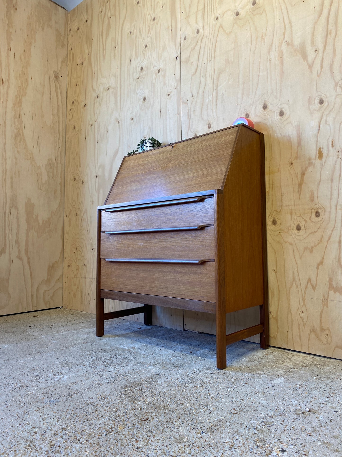 Mid Century Vintage Danish Style Bureau