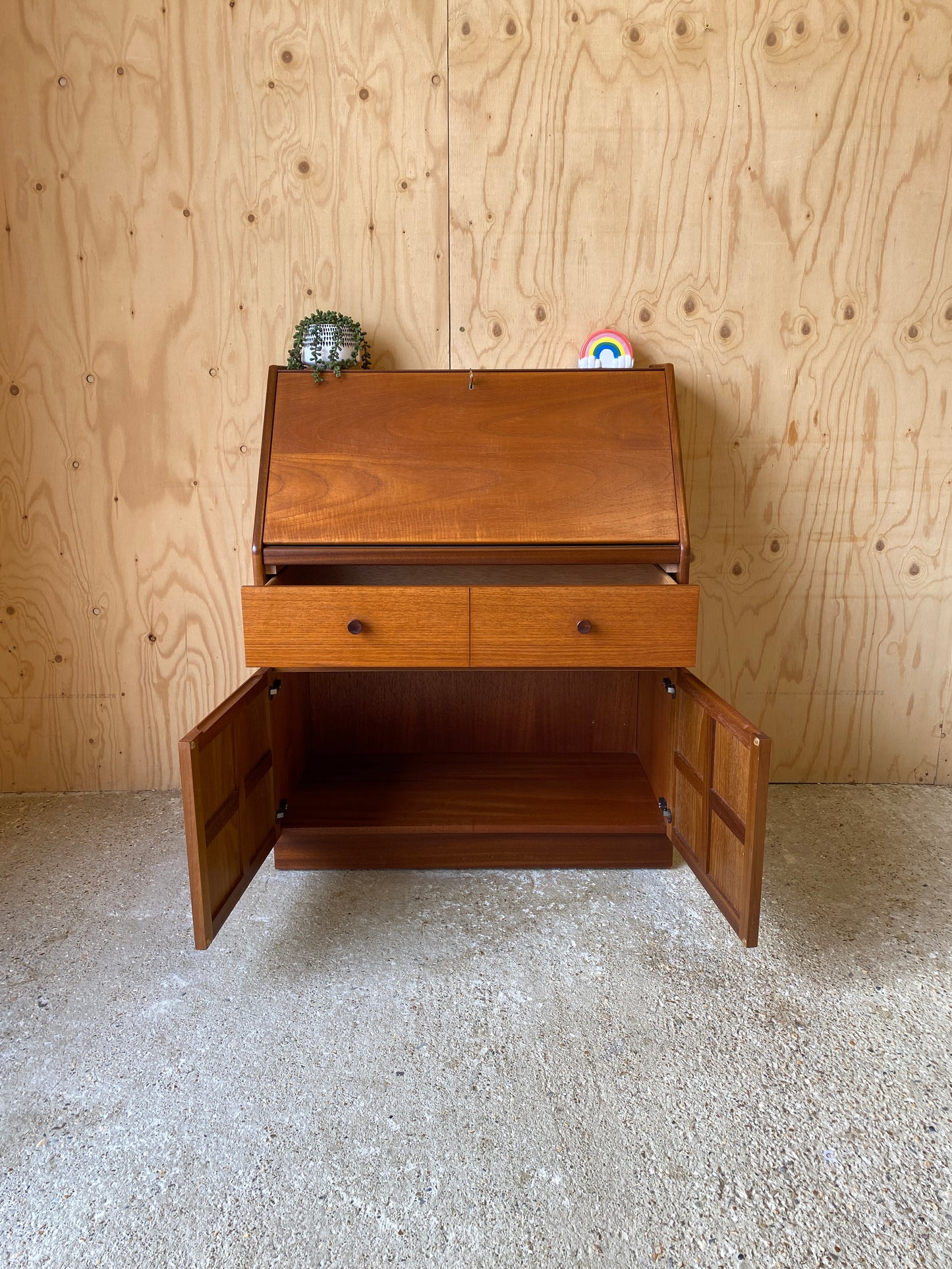 Retro Vintage Mid Century Bureau by British makers Nathan