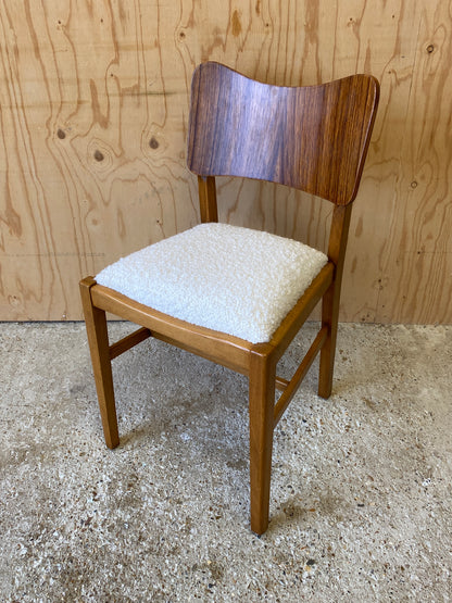 Four Bouclé Dining Chairs