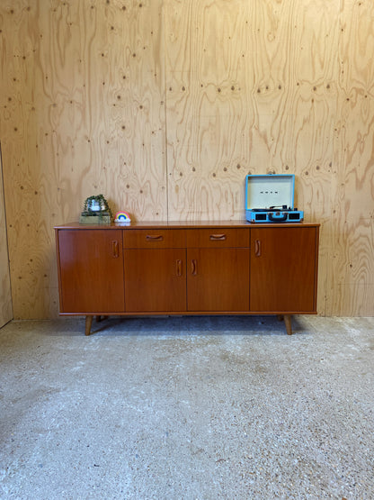 Retro Vintage GPlan Sideboard on Wooden Tapered Legs