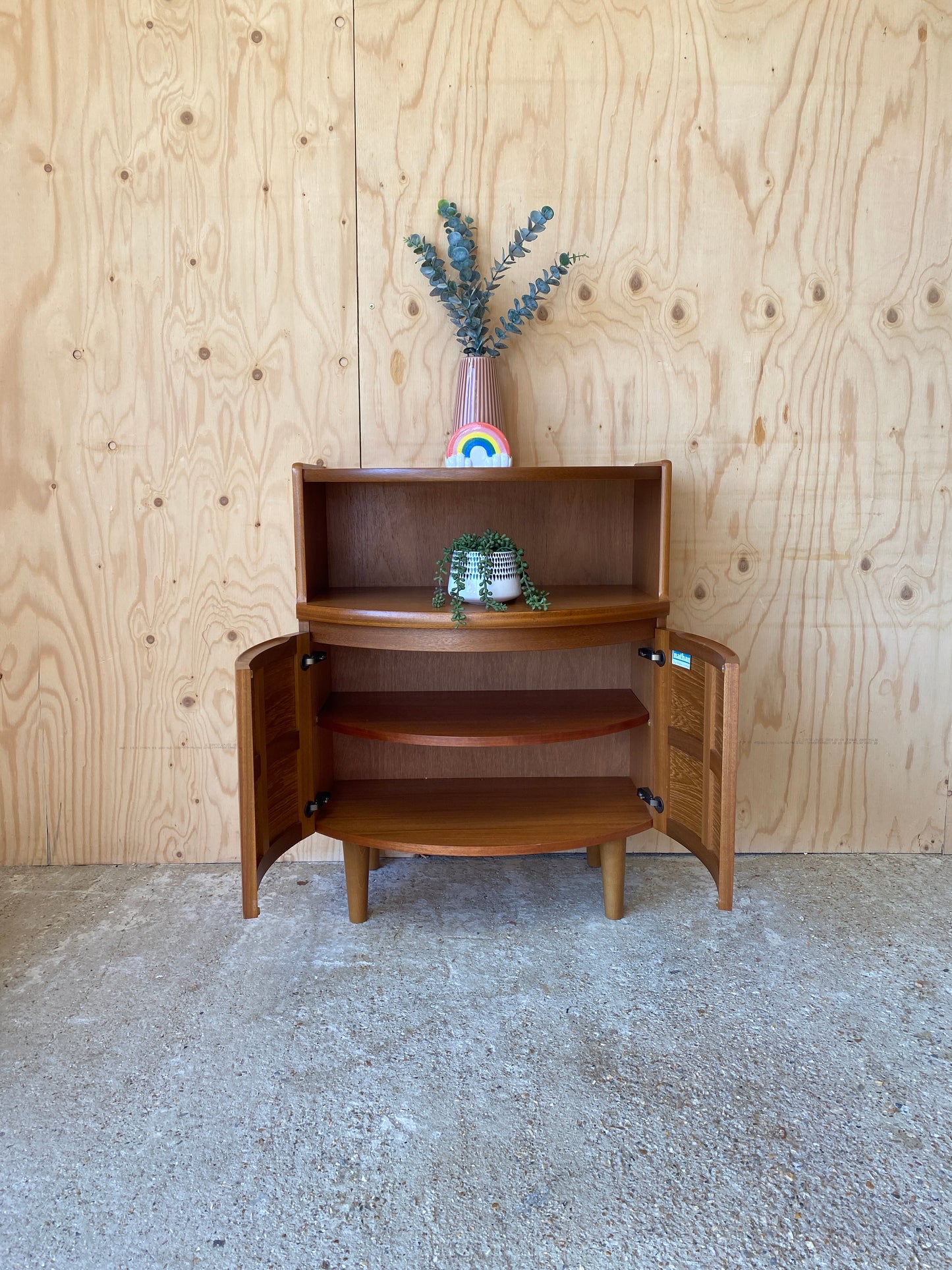 Retro Mid Century Drinks Cabinet by British Makers Nathan