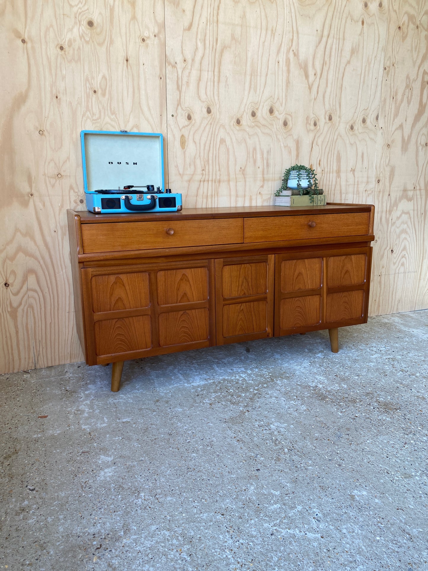 Retro Vintage Mid Century Sideboard by British makers Nathan