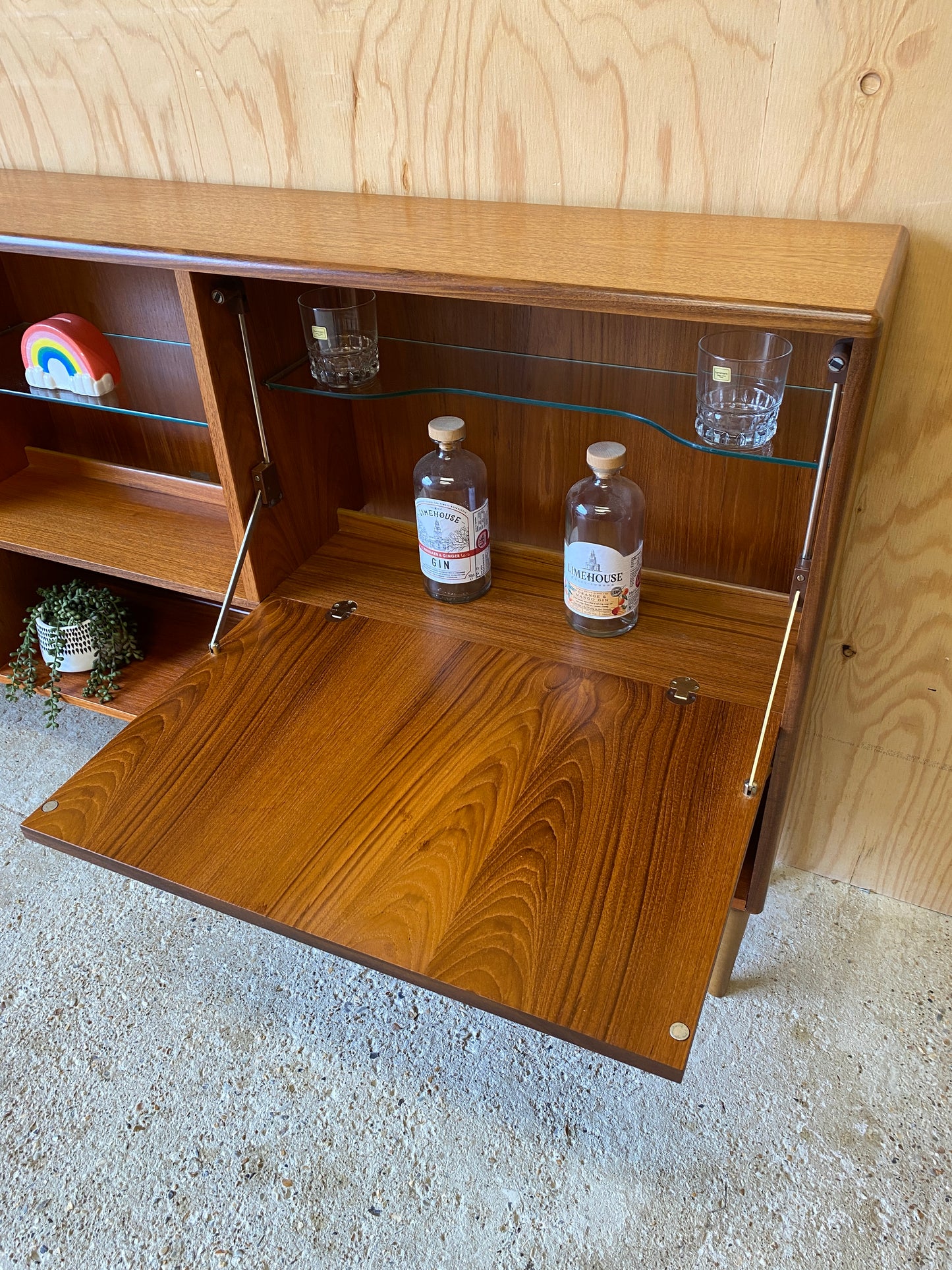 Vintage GPlan Hex Drinks Cabinet