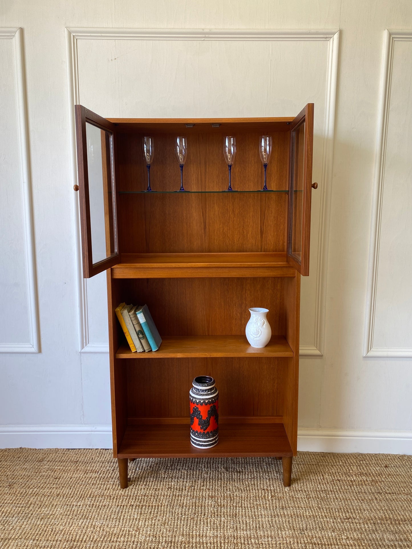 GPlan Fresco Cabinet with Glass Doors