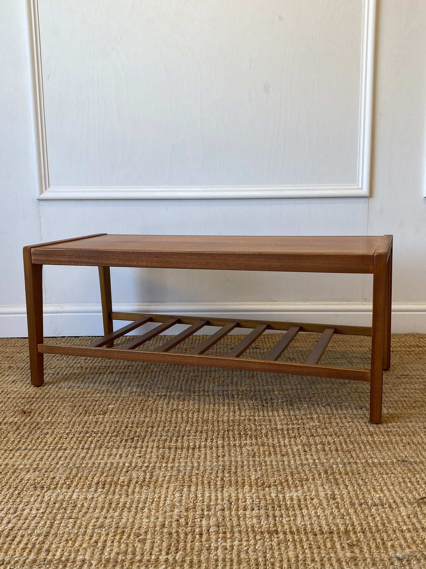 Coffee Table with Slatted Shelf