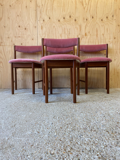 Vintage Set of 4 Dining Chairs by McIntosh