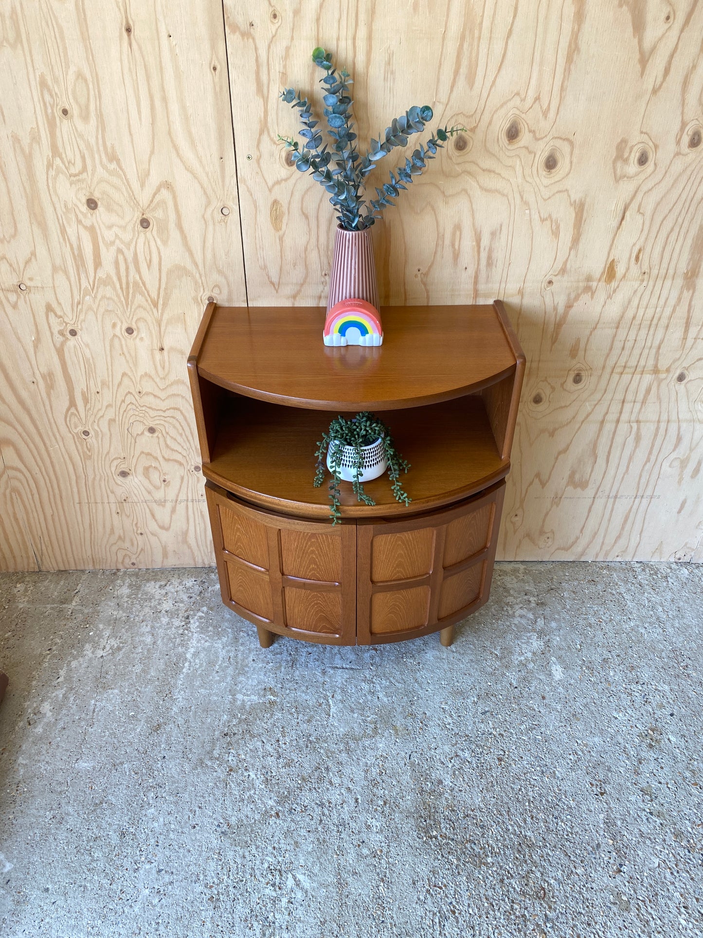 Retro Mid Century Drinks Cabinet by British Makers Nathan