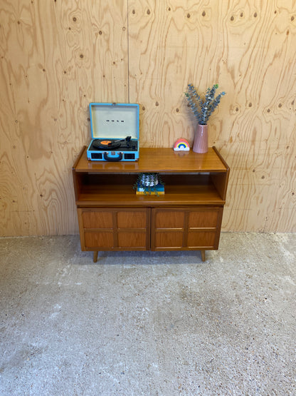 Mid Century Retro Vintage Sideboard by Nathan on Wooden Tapered Legs