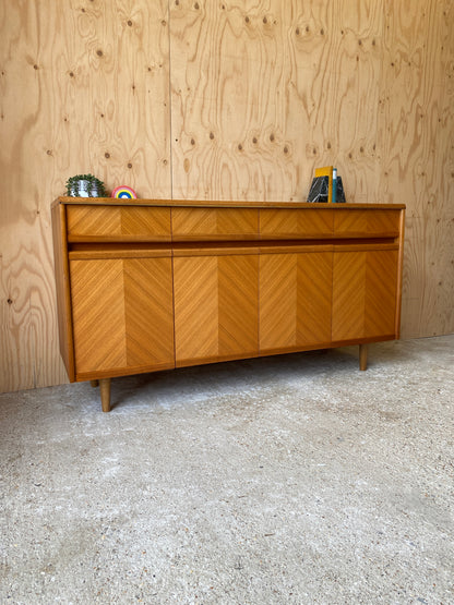 Vintage GPlan Chevron Sideboard