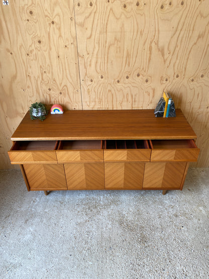 Vintage GPlan Chevron Sideboard