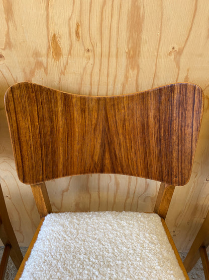 Four Bouclé Dining Chairs