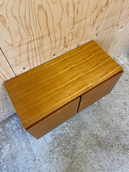 Retro Vintage Mid Century Record Cabinet by British makers Beaver & Tapley on Wooden Tapered Legs