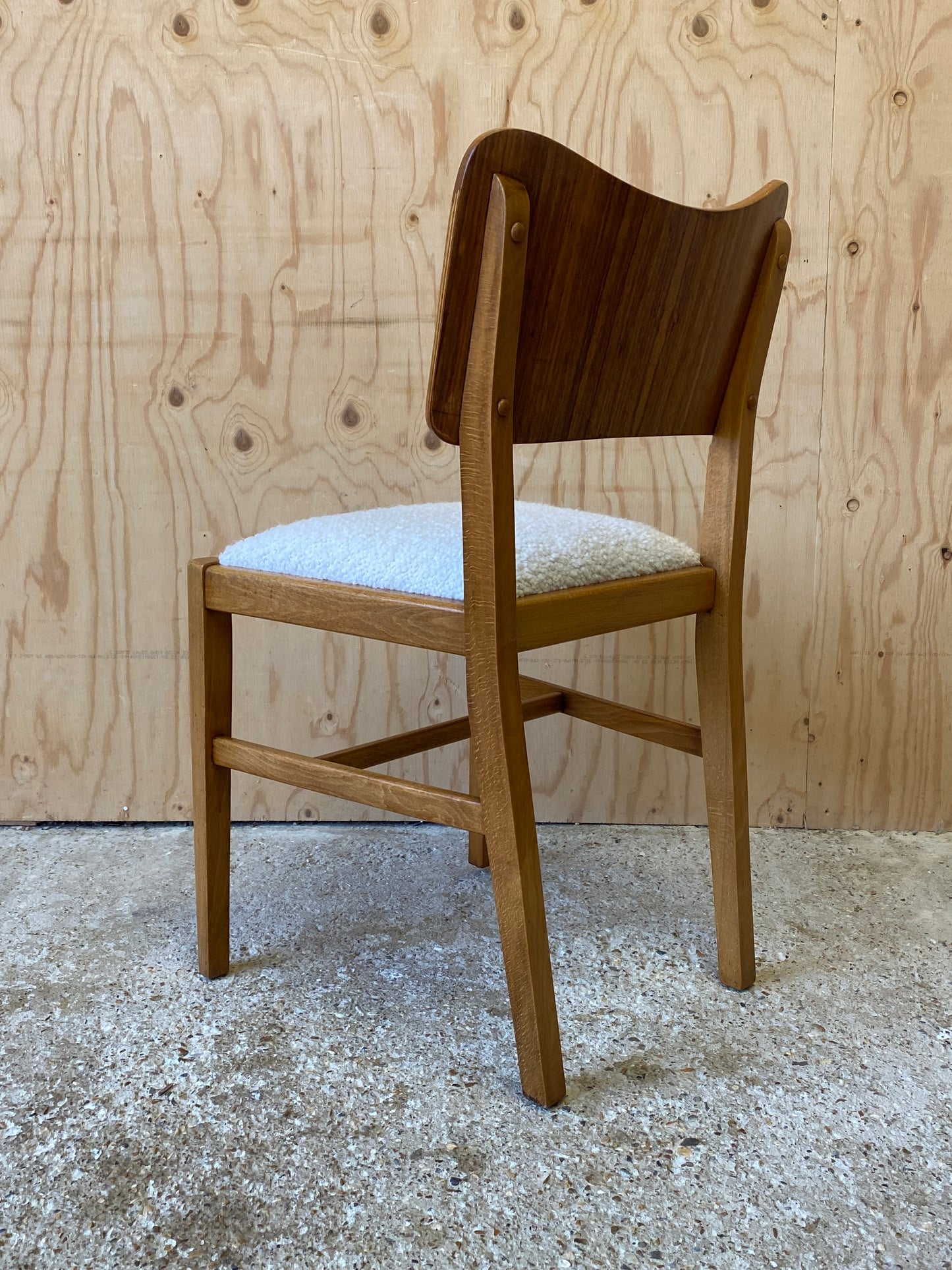 Four Bouclé Dining Chairs