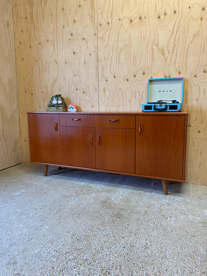 Retro Vintage GPlan Sideboard on Wooden Tapered Legs