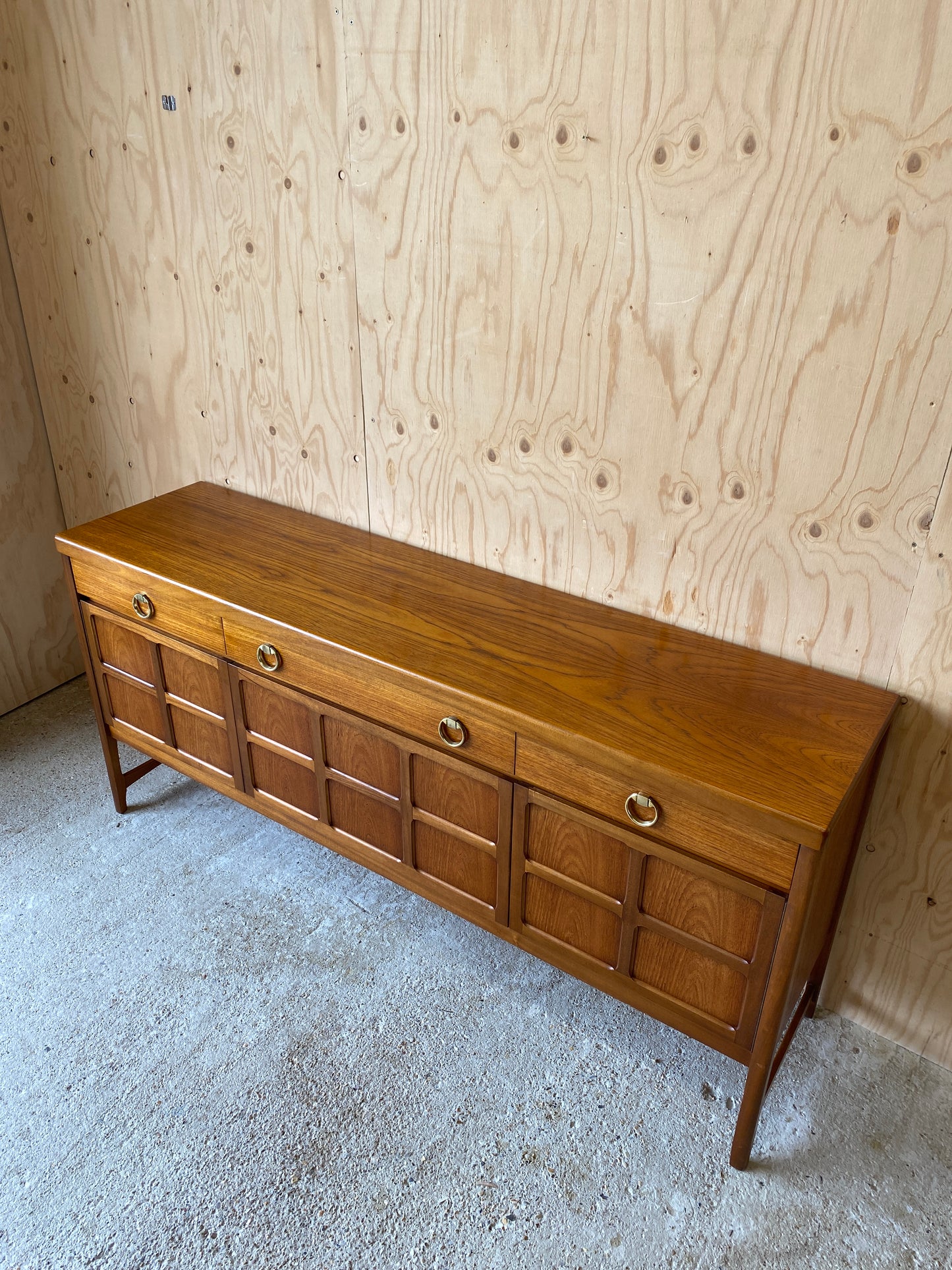 Mid Century Nathan Squares Sideboard