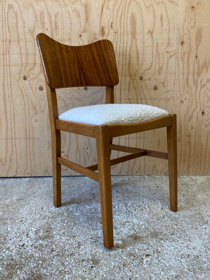 Four Bouclé Dining Chairs