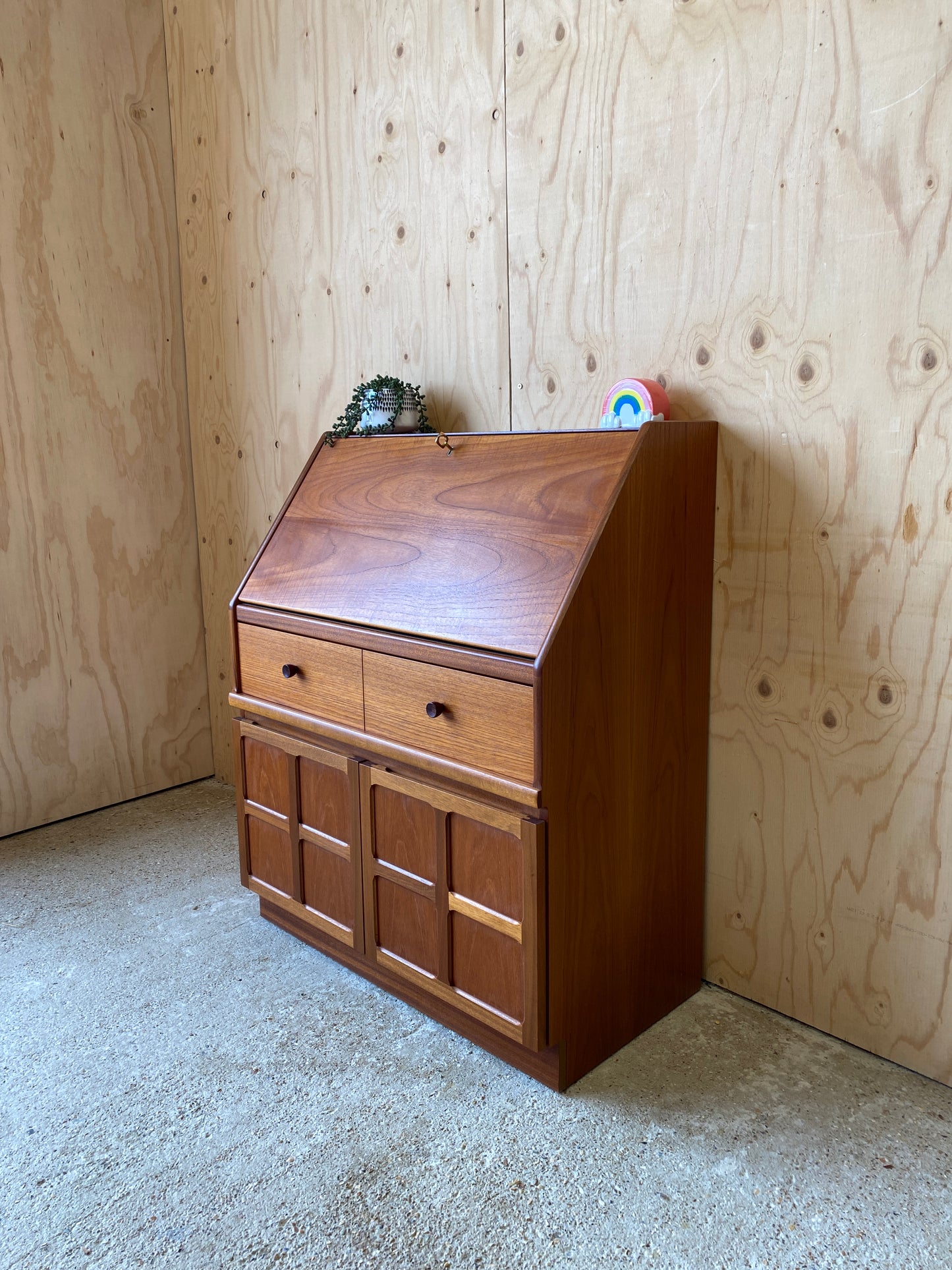 Retro Vintage Mid Century Bureau by British makers Nathan