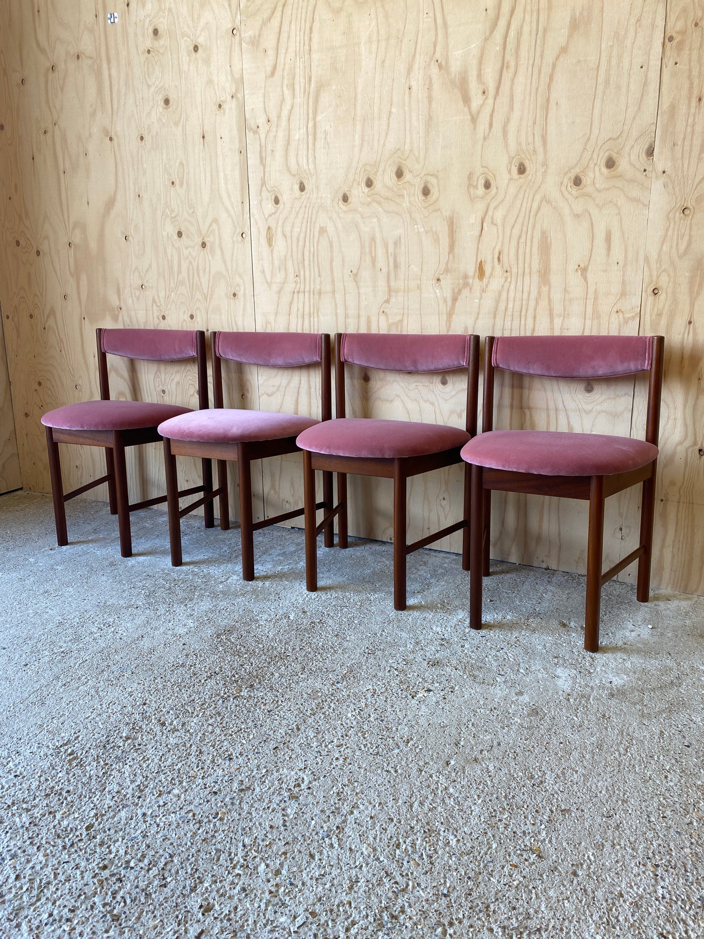 Vintage Set of 4 Dining Chairs by McIntosh