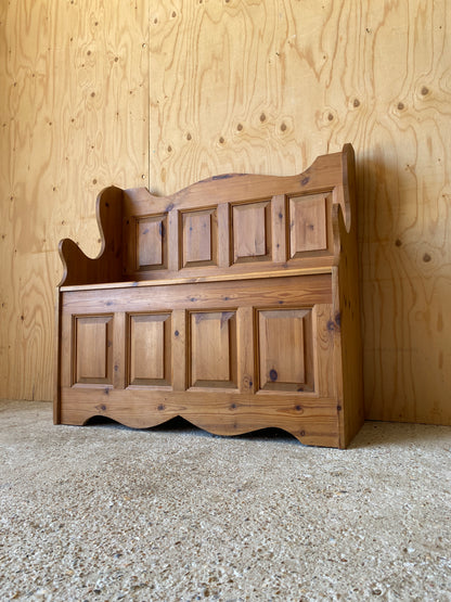 Pine Storage Bench