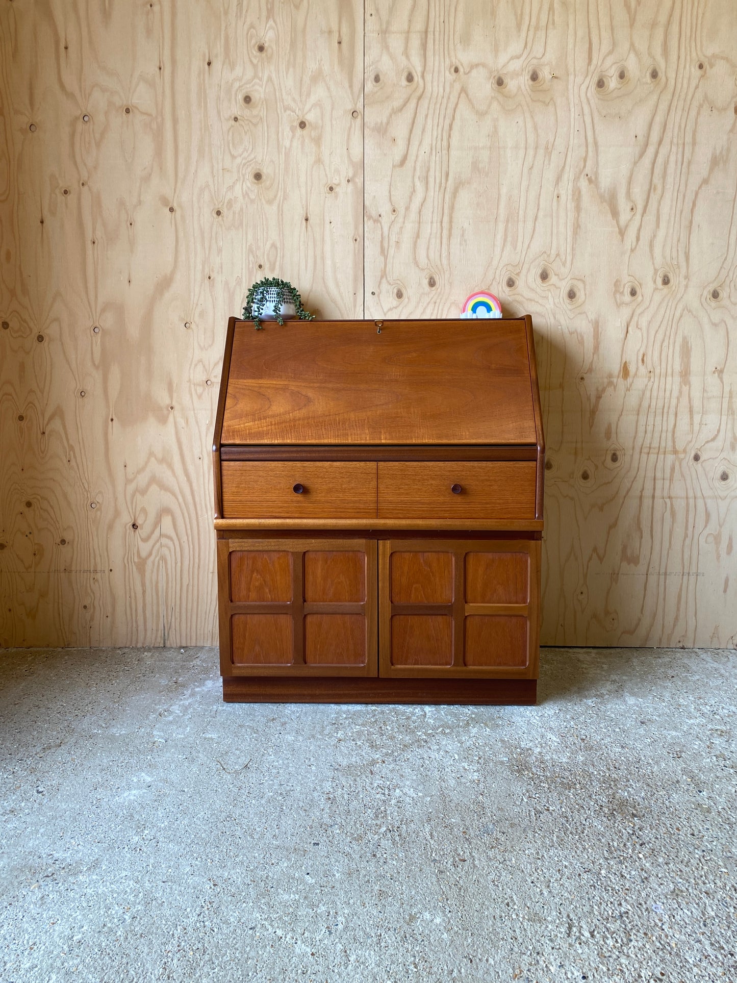 Retro Vintage Mid Century Bureau by British makers Nathan