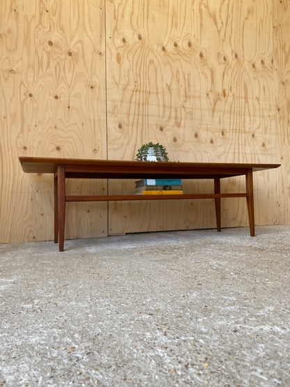 Mid Century Retro Two Tier Teak Coffee Table