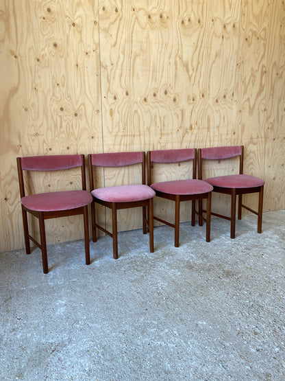 Vintage Set of 4 Dining Chairs by McIntosh