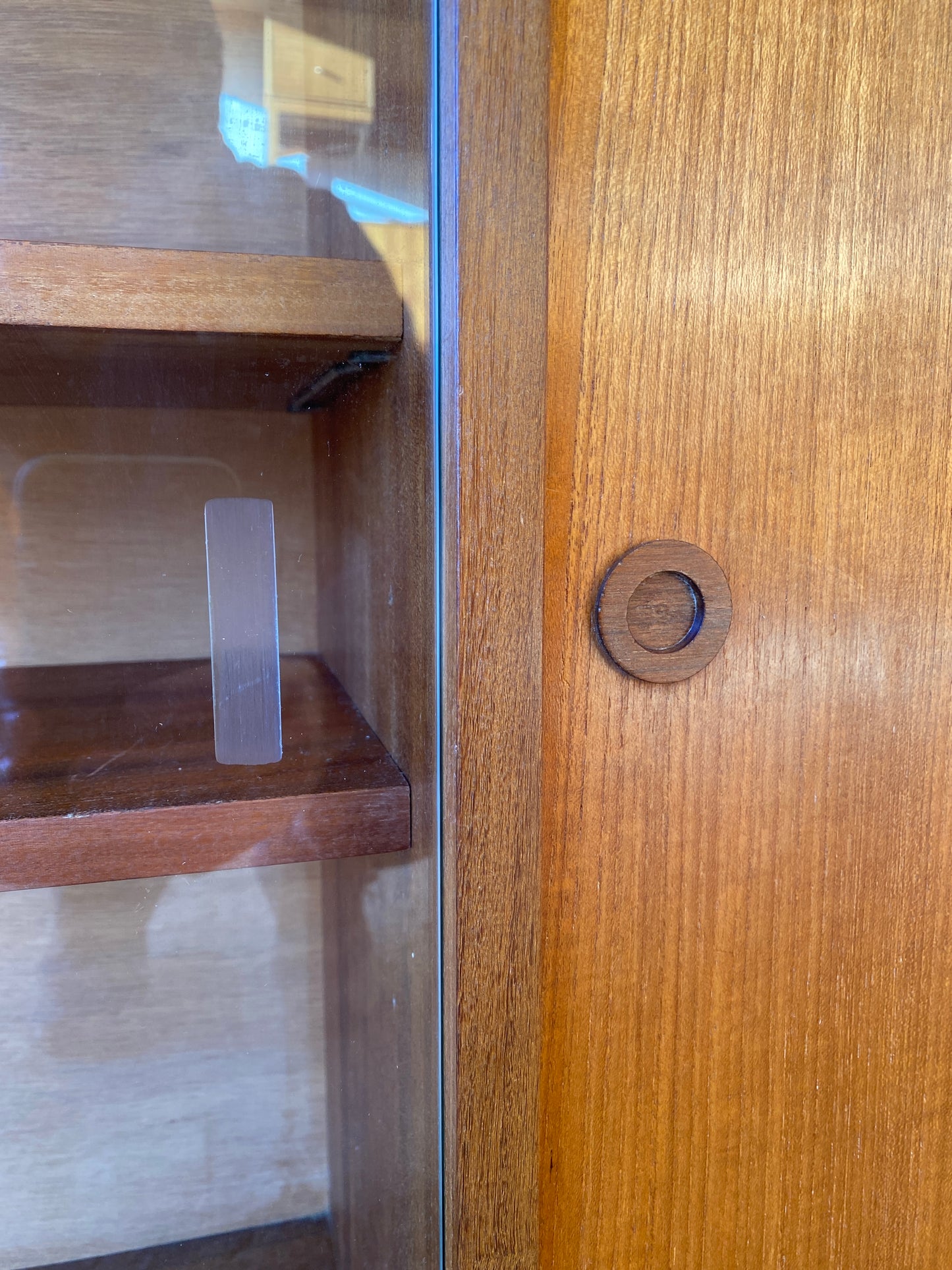 Wooden & Glass Door Cabinet