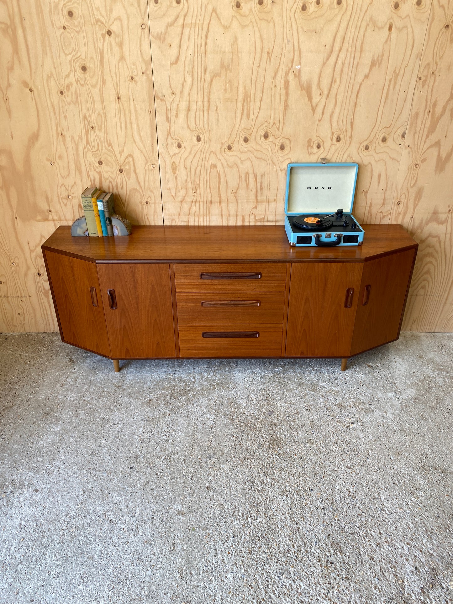 Vintage GPlan Hex Sideboard