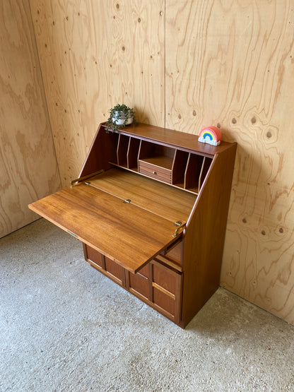 Retro Vintage Mid Century Bureau by British makers Nathan