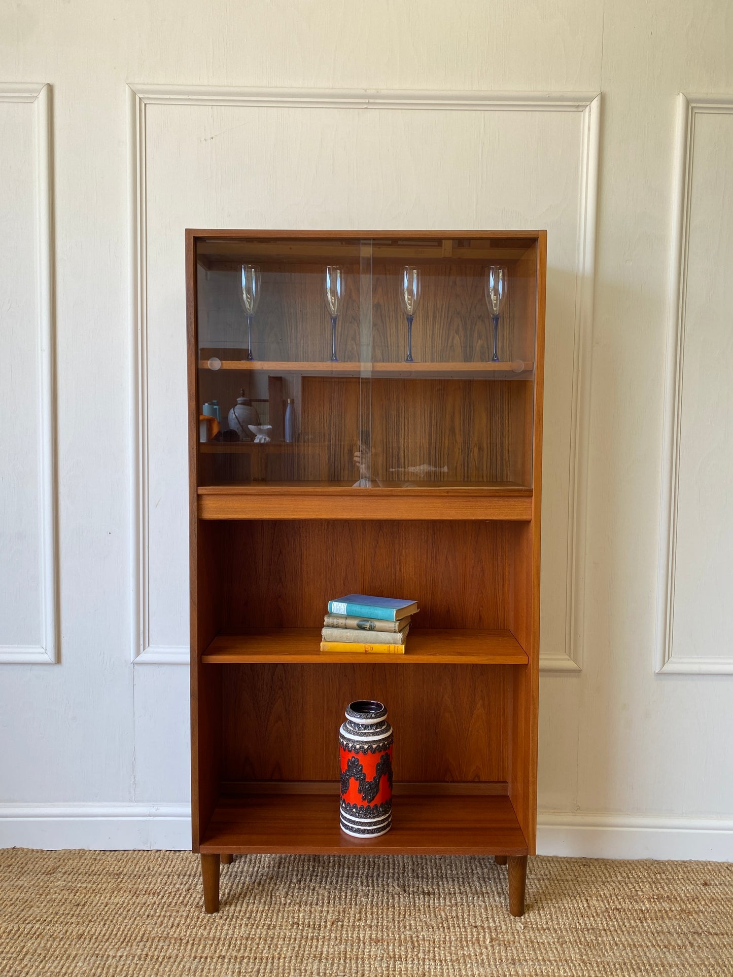 GPlan Cabinet with Sliding Glass Doors