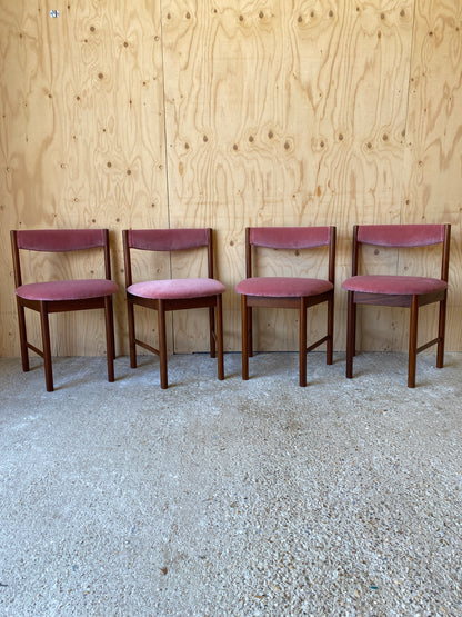 Vintage Set of 4 Dining Chairs by McIntosh