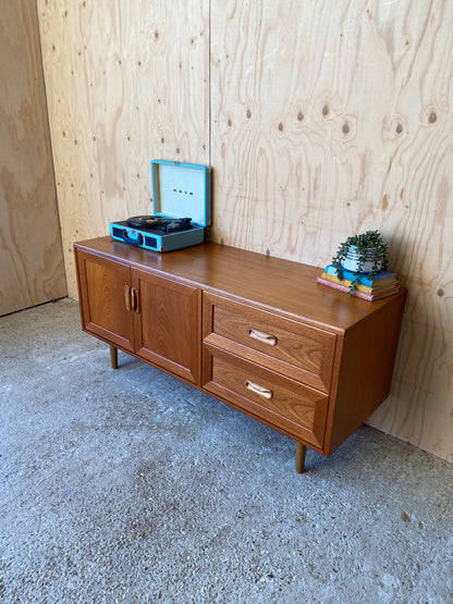 Vintage Retro Mid Century Media Sideboard by British makers GPlan on Wooden Legs