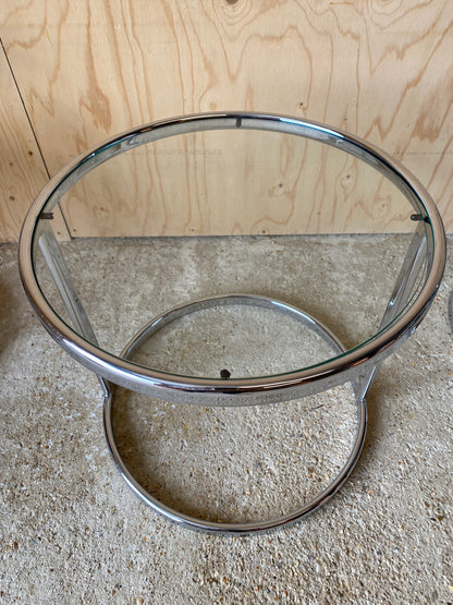 Vintage Chrome Tubular Table & Chairs