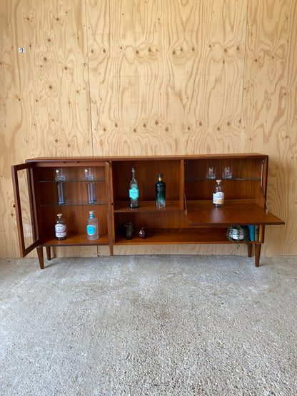 Retro GPlan Fresco Drinks Cabinet with Pull Down Drinks Bar