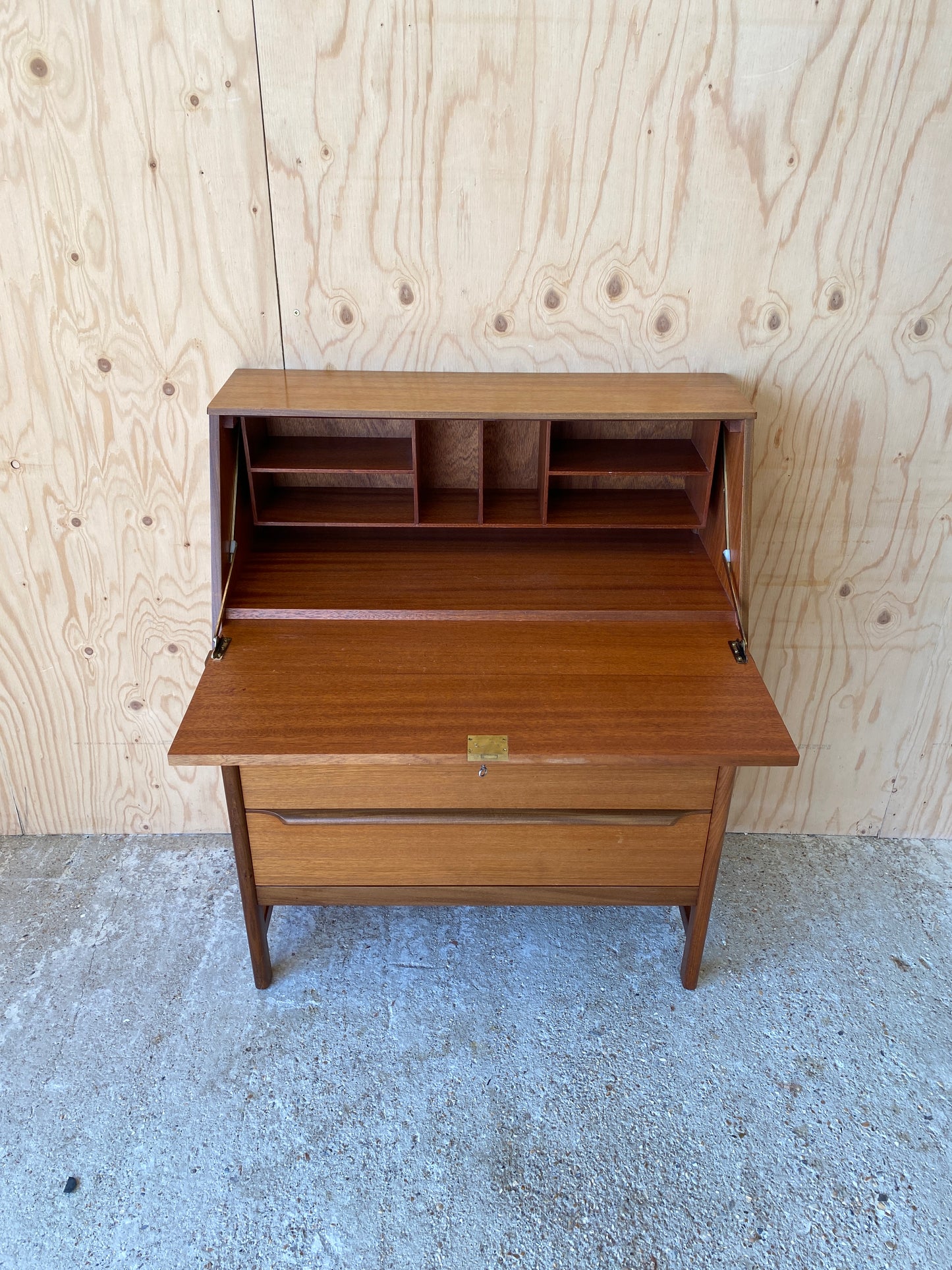 Mid Century Vintage Danish Style Bureau