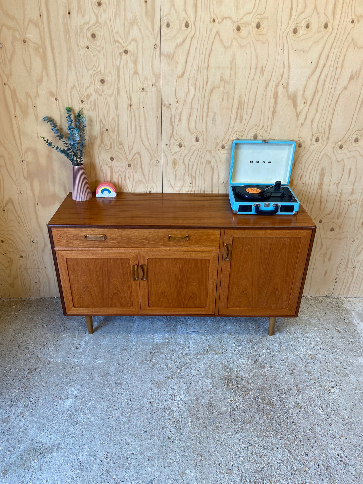 Retro Vintage Mid Century GPlan Fresco Sideboard on Wooden Tapered Legs