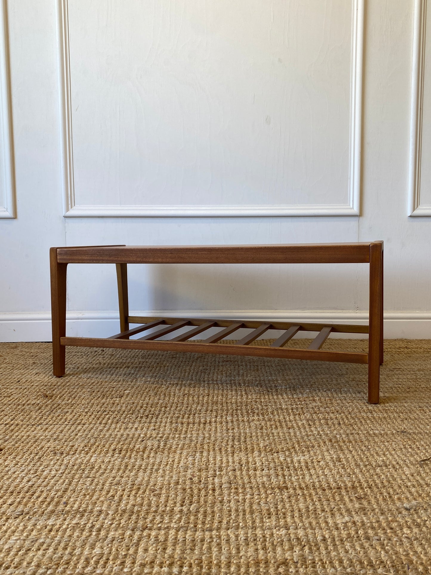 Coffee Table with Slatted Shelf