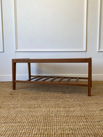 Coffee Table with Slatted Shelf