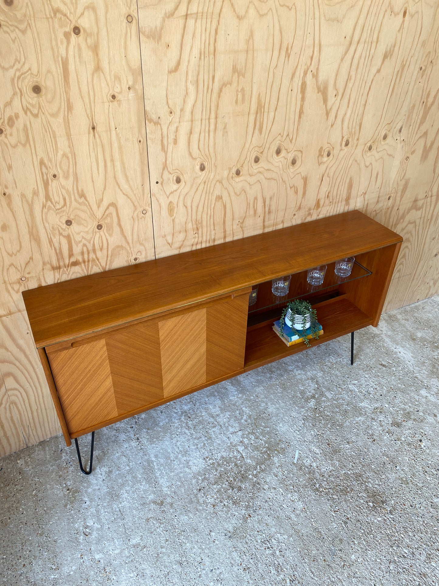 Vintage GPlan Chevron Sideboard