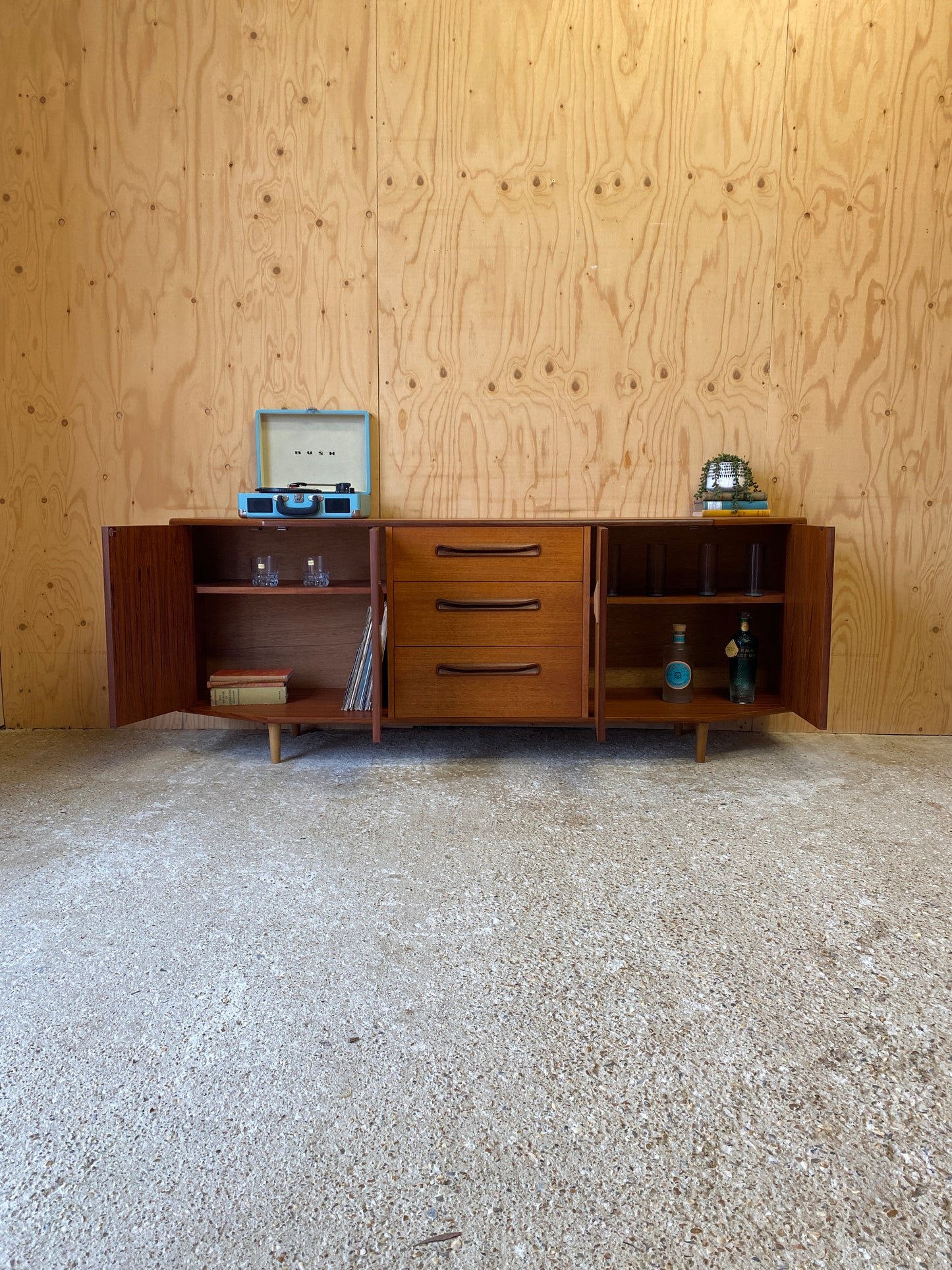 Vintage GPlan Hex Sideboard