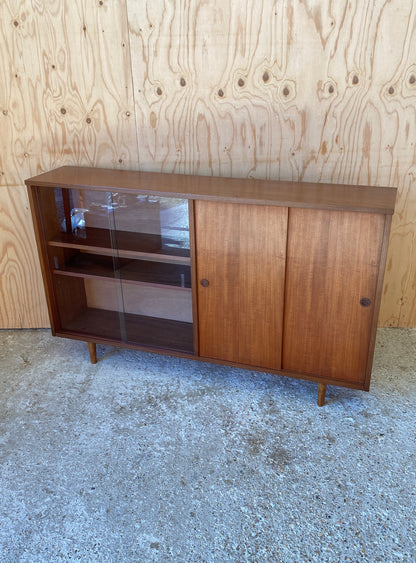 Wooden & Glass Door Cabinet
