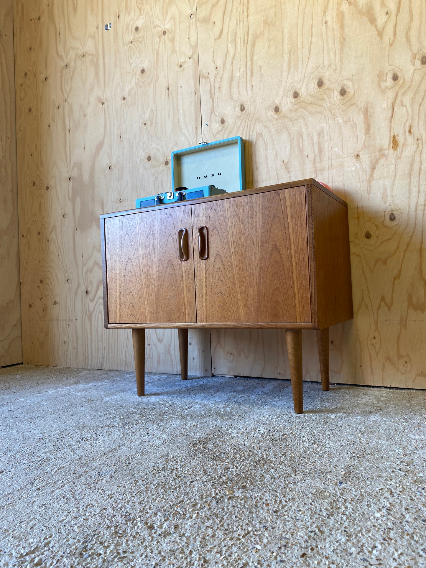 Mid Century Vintage GPlan Fresco Sideboard on Wooden Tapered Legs