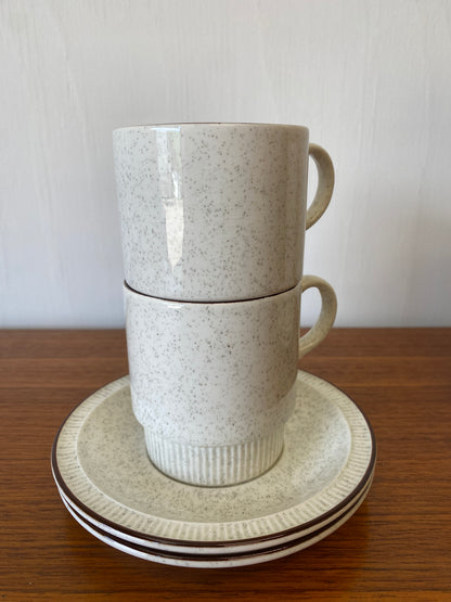Poole Pottery Parkstone Cups & Saucers
