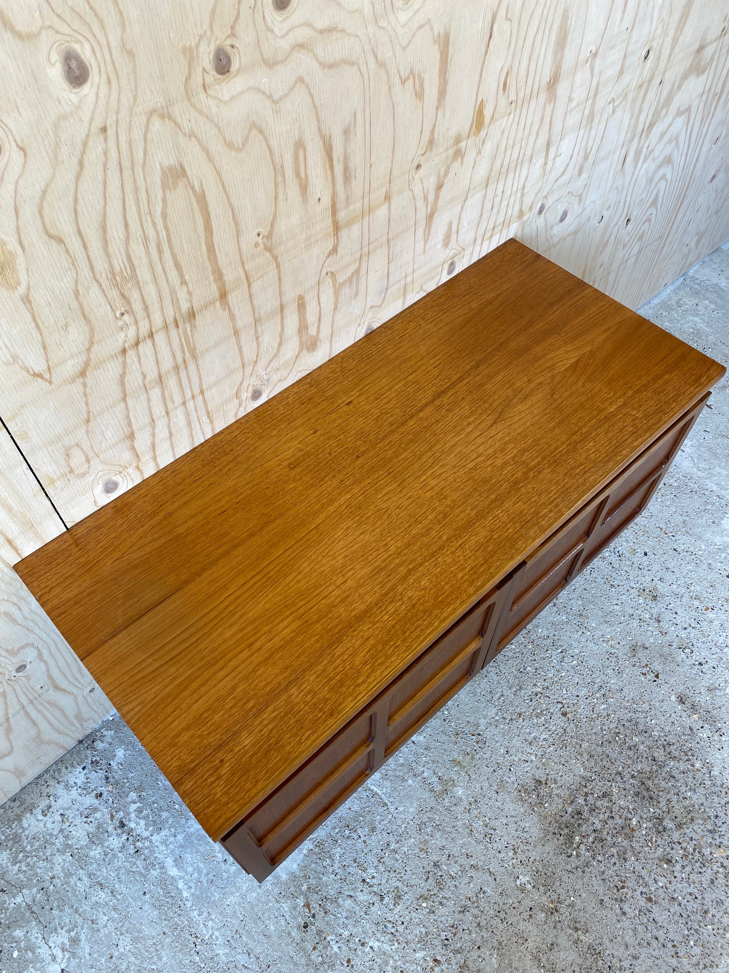 Nathan Squares Sideboard on Wooden Tapered Legs